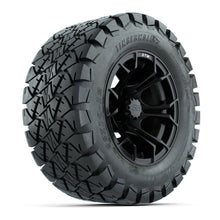 GTW Spyder Black and Machined Wheels with 22in Timberwolf Mud Tires - 12 Inch