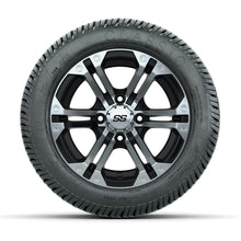 12” GTW Specter Black and Machined Wheels with Excel Lo-Pro Street Tires – Set of 4