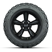 Set of (4) 14 in GTW Godfather Wheels with 22x10-14 GTW Timberwolf All-Terrain Tires