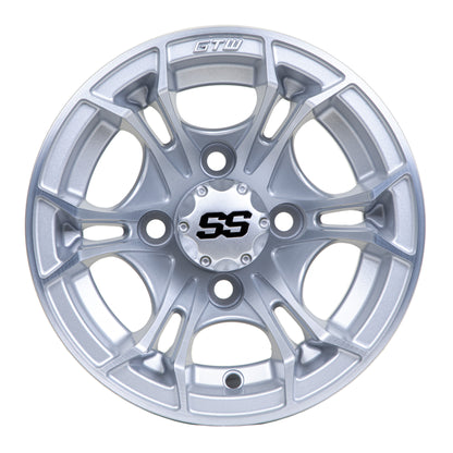 GTW Spyder Silver Brush 10 Inch Wheel