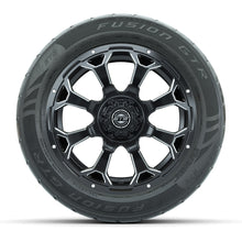 Set of (4) 14 in GTW Raven Wheels with 255/45-R14 Fusion GTR Street Tires