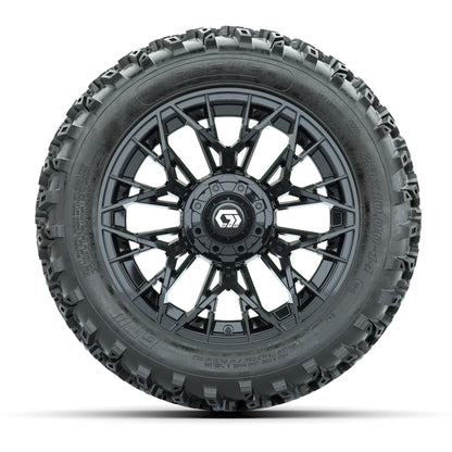 GTW Stellar Black 14 in Wheels with 23x10.00-14 Rogue All Terrain Tires - Full Set