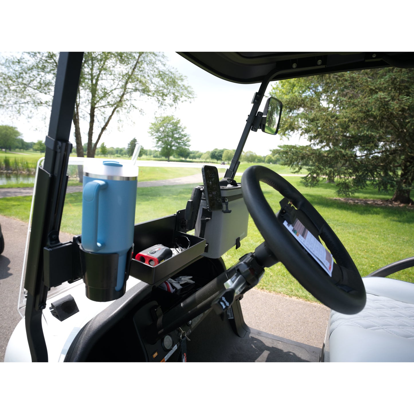 CADDYBARTM with One Tray, One Cooler, and One Oversided Cup Holder Bundle