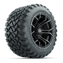 Set of (4) 12 in GTW Spyder Wheels with 22x11-R12 GTW Nomad All-Terrain Tires