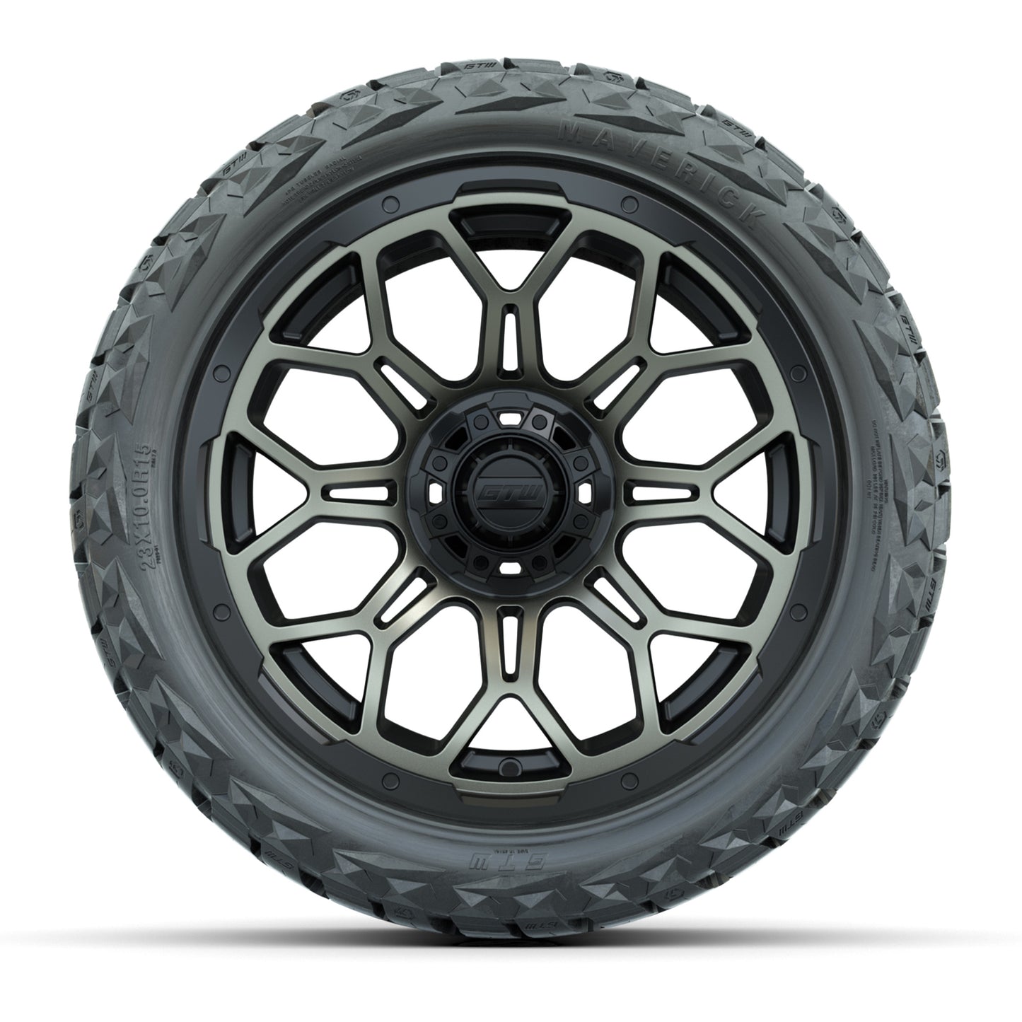 GTW Bravo Matte Bronze 15 in Wheels with 23x10.00-R15 Maverick All-Terrain Tires – Full Set