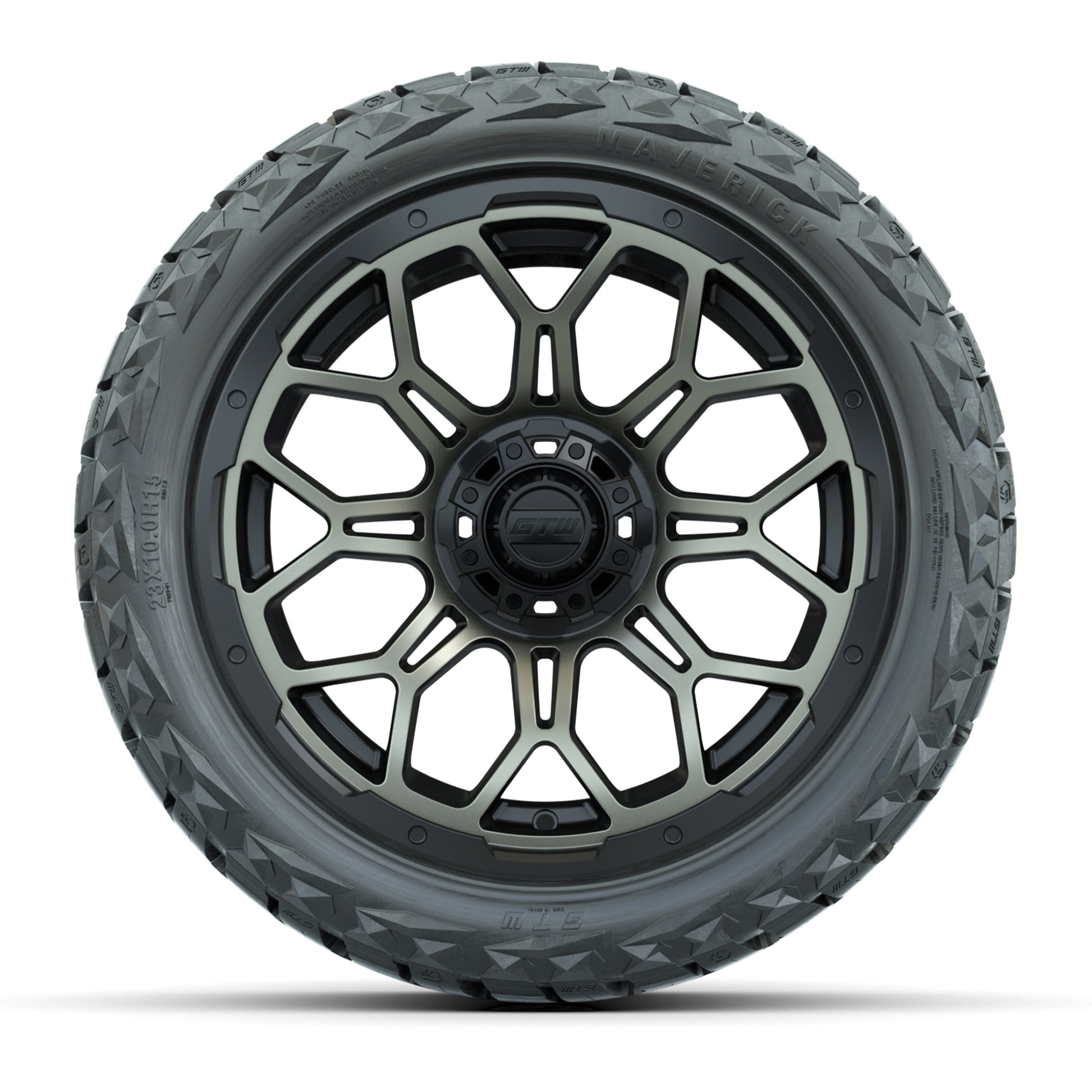 GTW Bravo Matte Bronze 15 in Wheels with 23x10.00-R15 Maverick All-Terrain Tires – Full Set