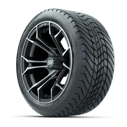GTW Spyder Matte Grey 14 in Wheels with 225/30-14 Mamba Street Tires – Full Set