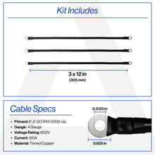 EZGO RXV 4-Gauge Battery Cable Set (Years 2008-Up)