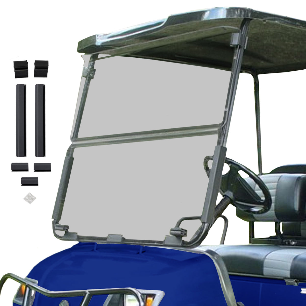 RedDot Yamaha Tinted 3/16" Folding Windshield (Models G14-G19)