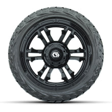 GTW Shogun Gloss Black 14 in Wheels with 23x10.00-R14 Maverick All-Terrain Tires – Full Set