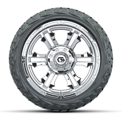 GTW Shogun Chrome 14 in Wheels with 23x10.00-R14 Maverick All-Terrain Tires – Full Set