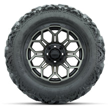 GTW Bravo Black/Bronze Tint 14 in Wheels with 25x10-14 Barrage Mud Tires – Full Set