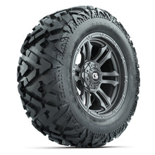 GTW Shogun Gunmetal 14 in Wheels with 25x10-14 Barrage Mud Tires – Full Set