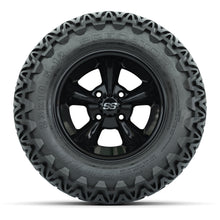 GTW® Godfather Black 12 in Wheels with 23X10.5-12 Predator All-Terrain Tires – Full Set
