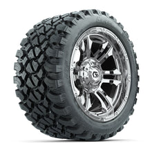 GTW® Shogun Chrome 14 in Wheels with 23X10-R14 Nomad Steel Belt Radial All-Terrain Tires - Full Set