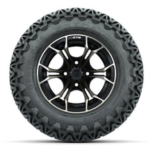 GTW® Spyder Matte Black/Bronze 12 in Wheels with 23X10.5-12 Predator All-Terrain Tires – Full Set