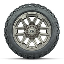 GTW® Graffiti Satin Bronze 14 in Wheels with 22x10-14 Timberwolf All-Terrain Tires – Full Set