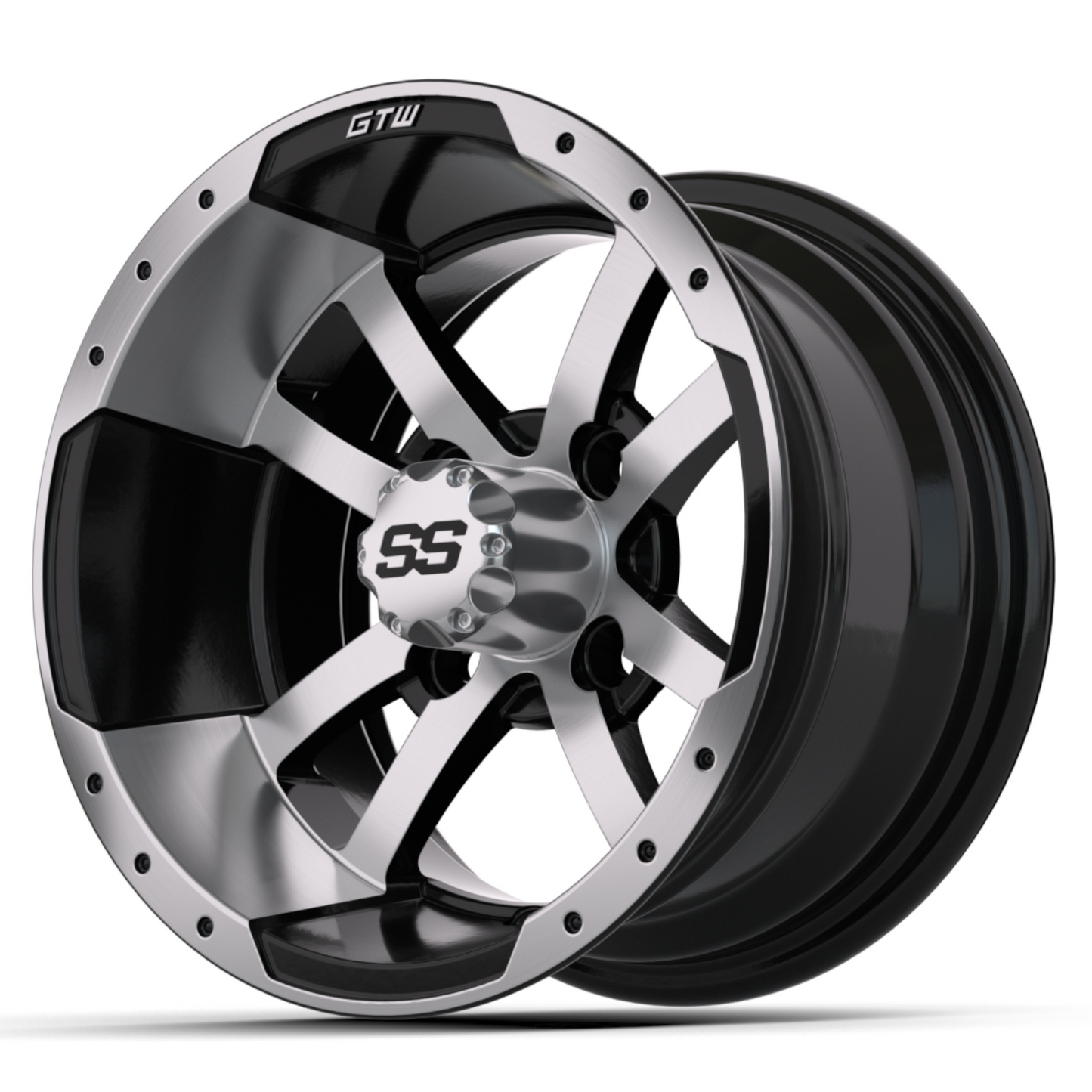 12'' GTW® Storm Trooper Black with Machined Accents Wheel