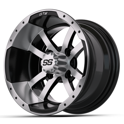12'' GTW® Storm Trooper Black with Machined Accents Wheel