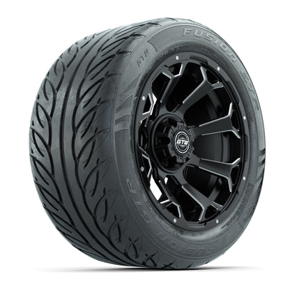 Set of (4) 14 in GTW Raven Wheels with 255/45-R14 Fusion GTR Street Tires