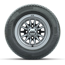 GTW Medusa Black/Machined 10 in Wheels with 205/50-R10 Fusion S/R Radial Steel Belt Street Tires - Full Set