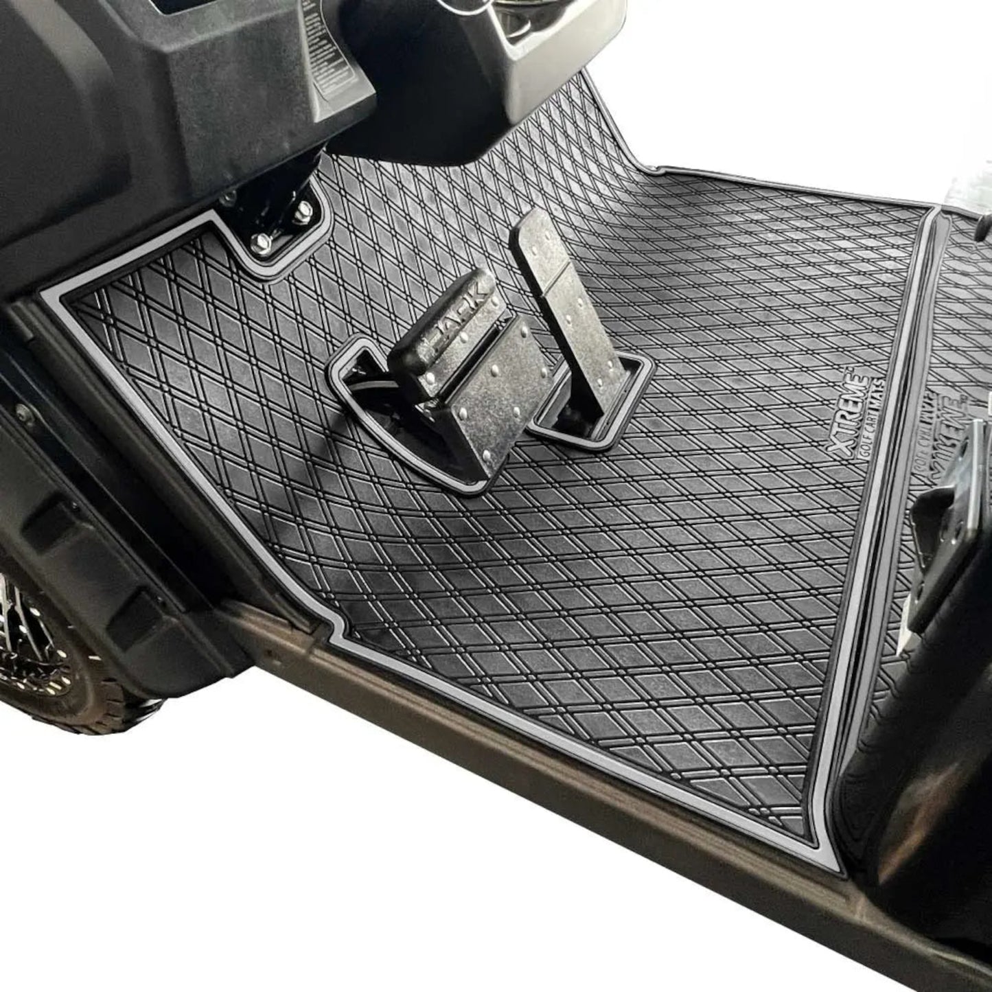 Xtreme Floor Mats for EZGO S4 2022-Up - Black/Gray
