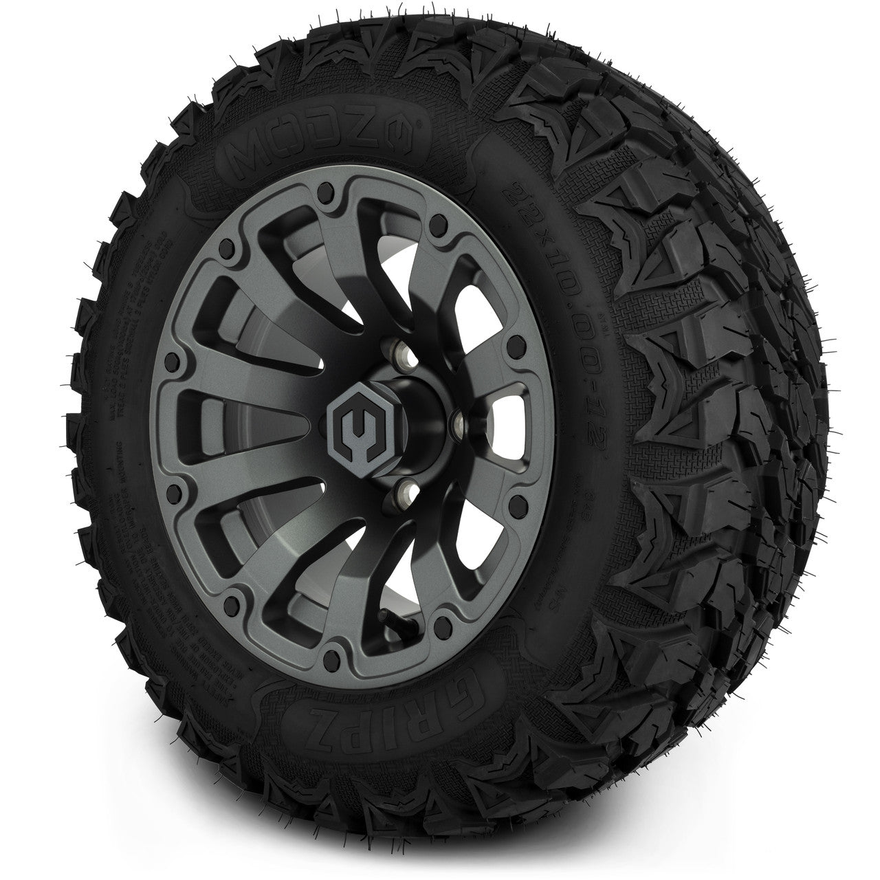 MODZ® 12" Bomber Matte Gunmetal Wheels & Off-Road Tires Combo