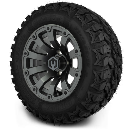 MODZ® 12" Bomber Matte Gunmetal Wheels & Off-Road Tires Combo