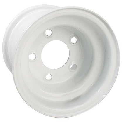 8'' GTW White Steel Wheel (Centered - 5 Hole)