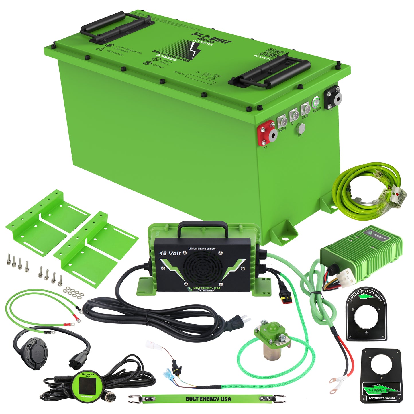 Bolt Energy Gorilla EV 51V 105AH Thin Professional Battery Kit
