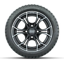 Set of (4) 12 in GTW Spyder Wheels with 215/35-12 GTW Mamba Street Tires