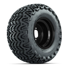 Set of (4) 10 in Black Steel Offset Wheels with 20x10-10 Predator All Terrain Tires