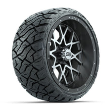 GTW® Vortex Matte Gray/Machined 14 in Wheels with 205/35-R14 Maverick Low-Profile All-Terrain Tires - Full Set