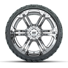 GTW Specter Chrome 14 in Wheels with 205/35-R14 Maverick Low-Profile All-Terrain Tires – Full Set