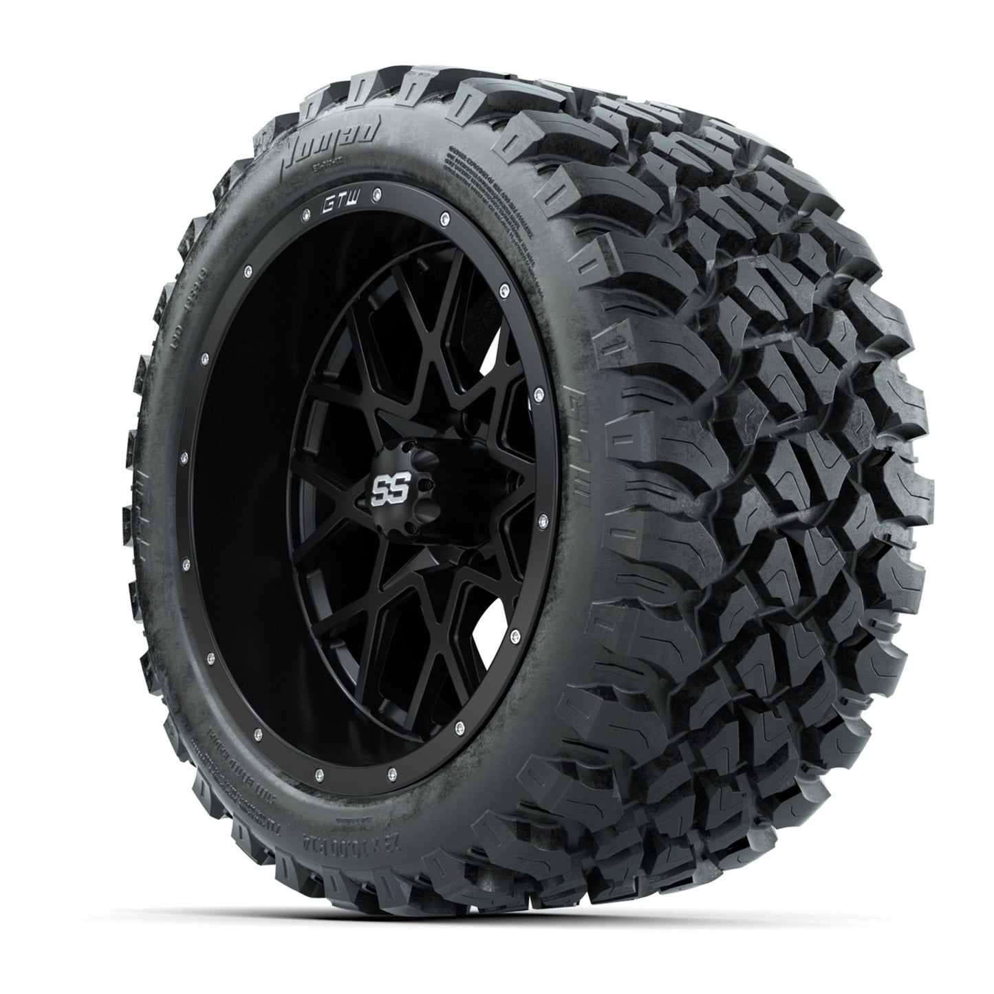 Set of (4) 14 in GTW Vortex Wheels with 23x10-14 GTW Nomad All-Terrain Tires