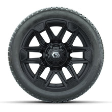 GTW® Graffiti Gloss Black 14 in Wheels with 205/30-14 Fusion Street Tires – Full Set