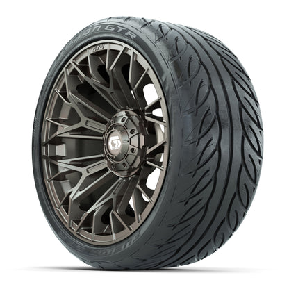 Set of (4) 15 in GTW® Stellar Matte Bronze Wheels with 215/40-R15 Fusion GTR Street Tires
