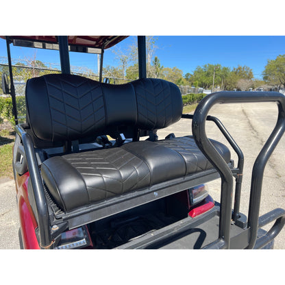 MadJax Aviator Black Rear Seat Cushions for ICON i40 Golf Carts