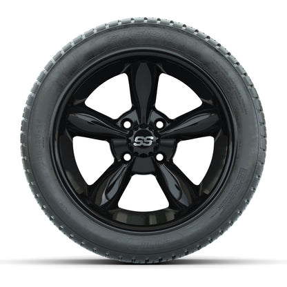 Set of (4) 14 in GTW Godfather Wheels with 205/30-14 Fusion Street Tires
