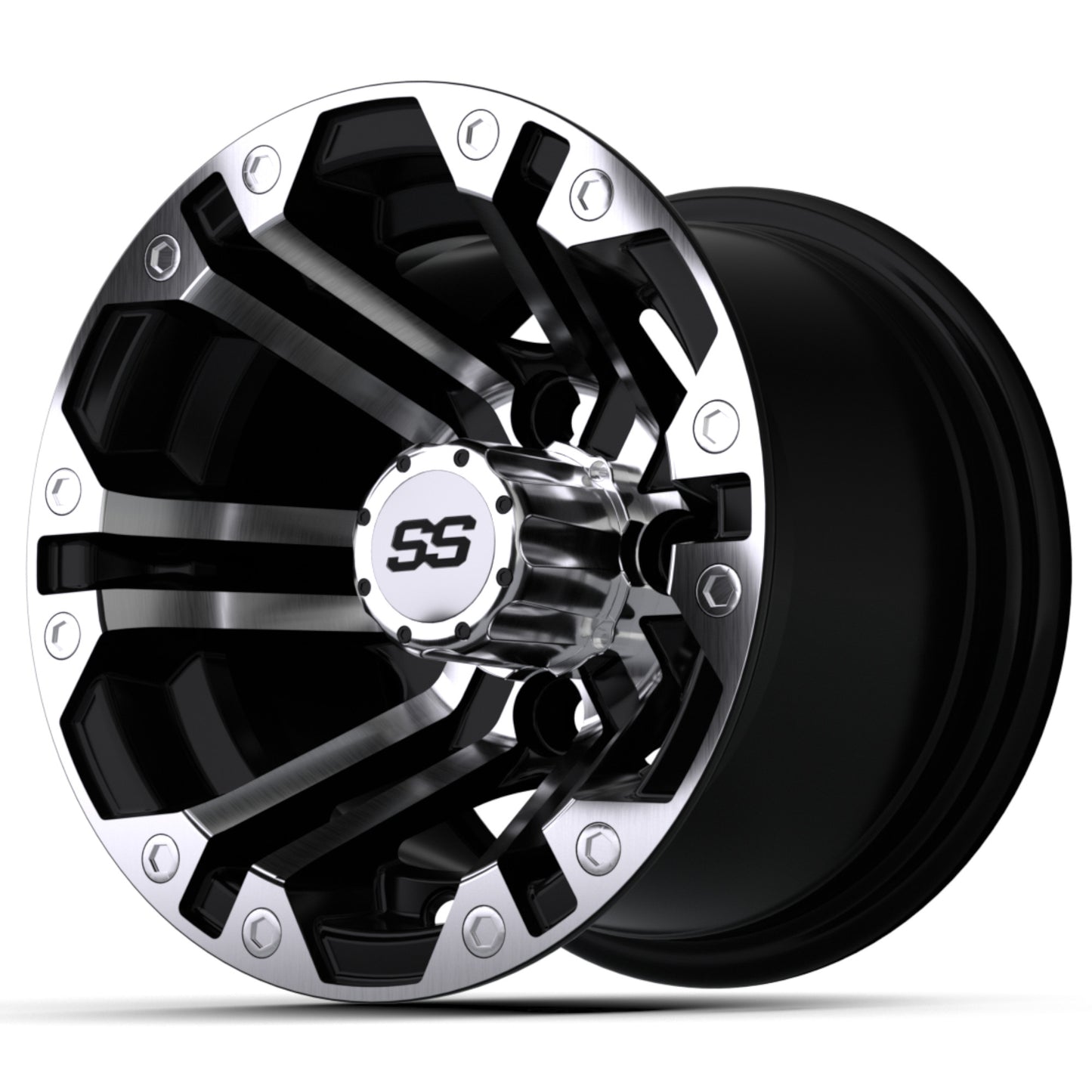 10'' GTW® Specter Black with Machined Accents Wheel