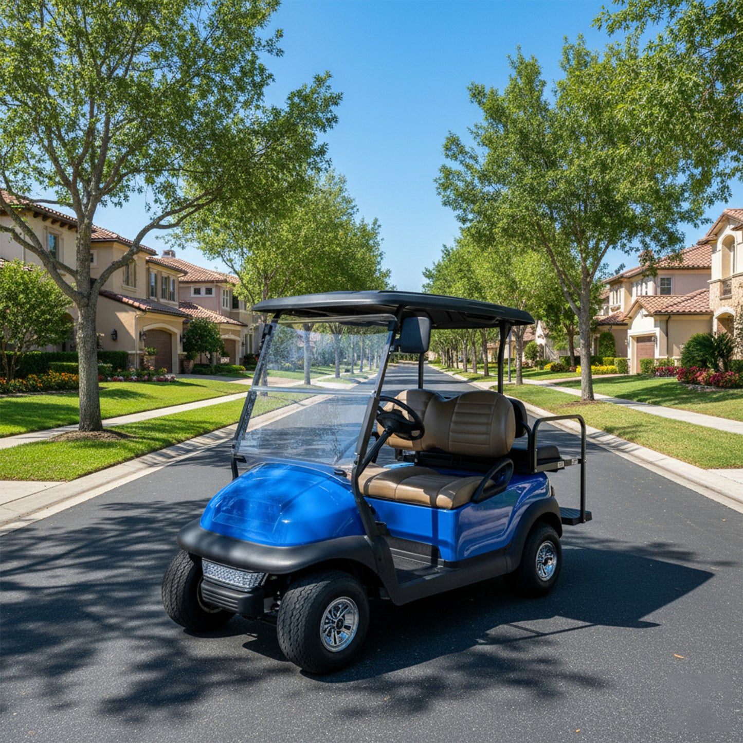 Club Car Precedent & Tempo Capri Blue Rear Body (Years 2004-Up)