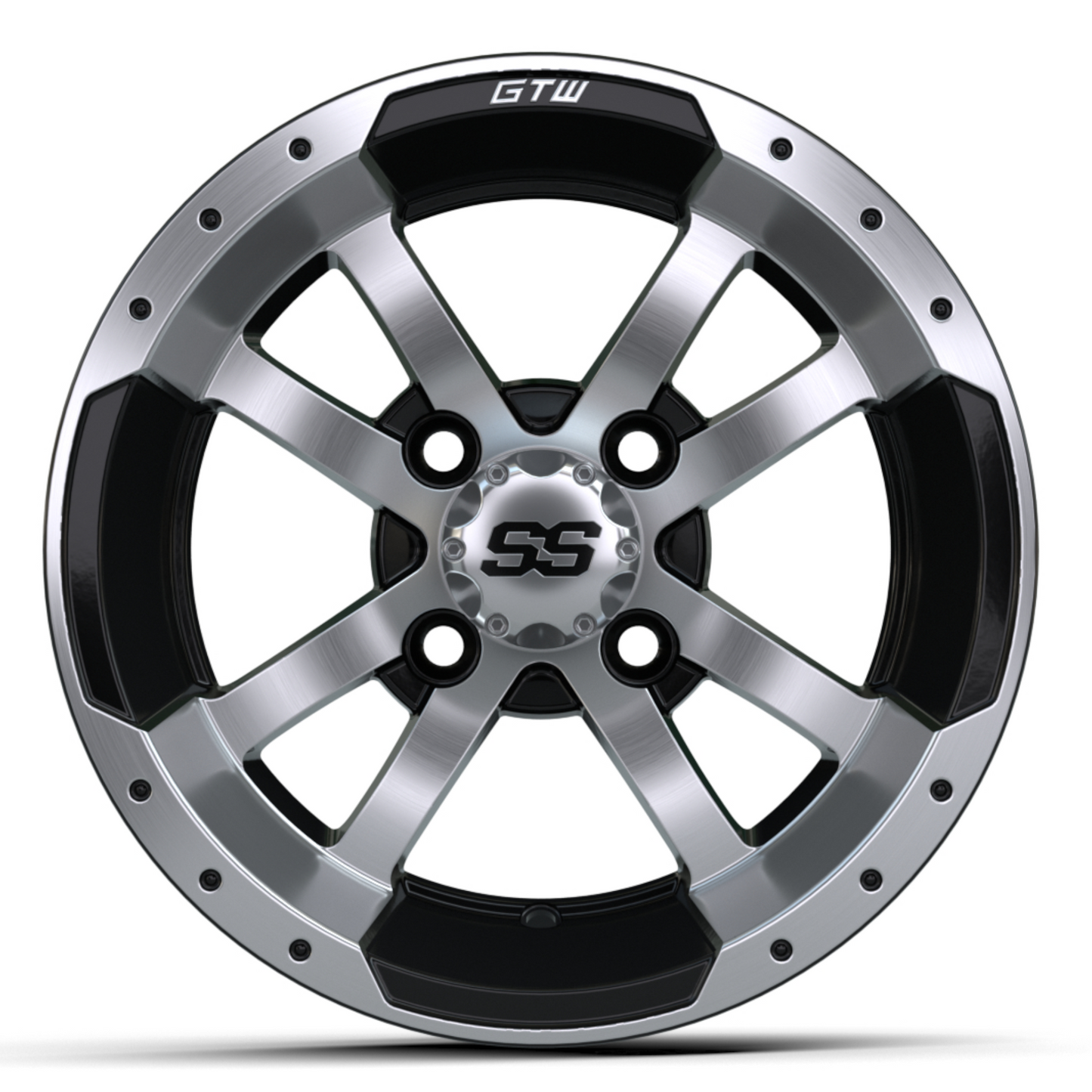 12'' GTW® Storm Trooper Black with Machined Accents Wheel