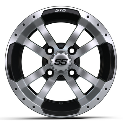12'' GTW® Storm Trooper Black with Machined Accents Wheel