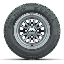 GTW Medusa Black/Machined 10 in Wheels with 205/50-10 Kenda Pro Tour Street Tires – Full Set