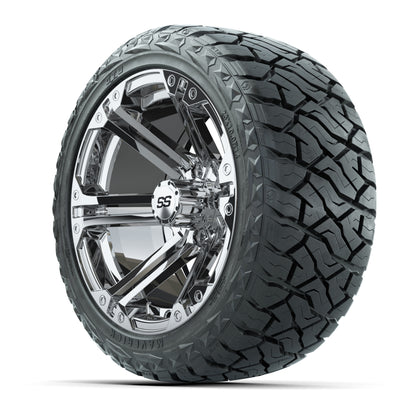 GTW Specter Chrome 14 in Wheels with 23x10.00-R14 Maverick All-Terrain Tires – Full Set