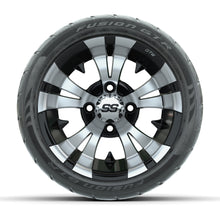 12” GTW Vampire Machined/Black Wheels with Fusion GTR Street Tires – Set of 4