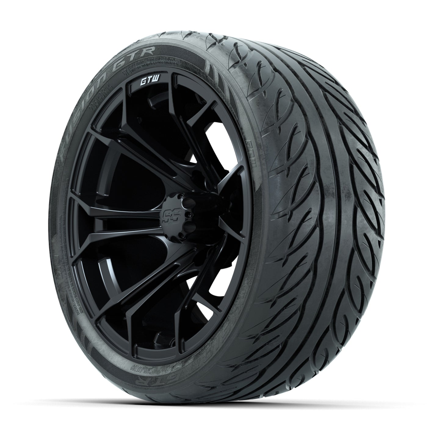 Set of (4) 14 in GTW Spyder Wheels with 205/40-R14 Fusion GTR Street Tires