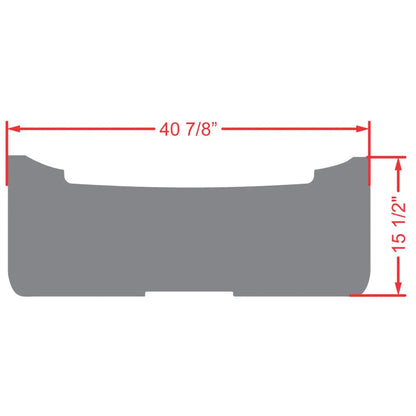 Xtreme Rear Floor Mat for EZGO RXV & TXT Rear Seats - All Black