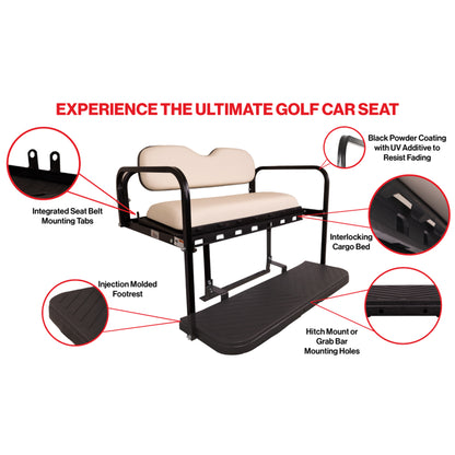 2017-Up Yamaha Drive2 - GTW Mach3 White Rear Flip Up Seat