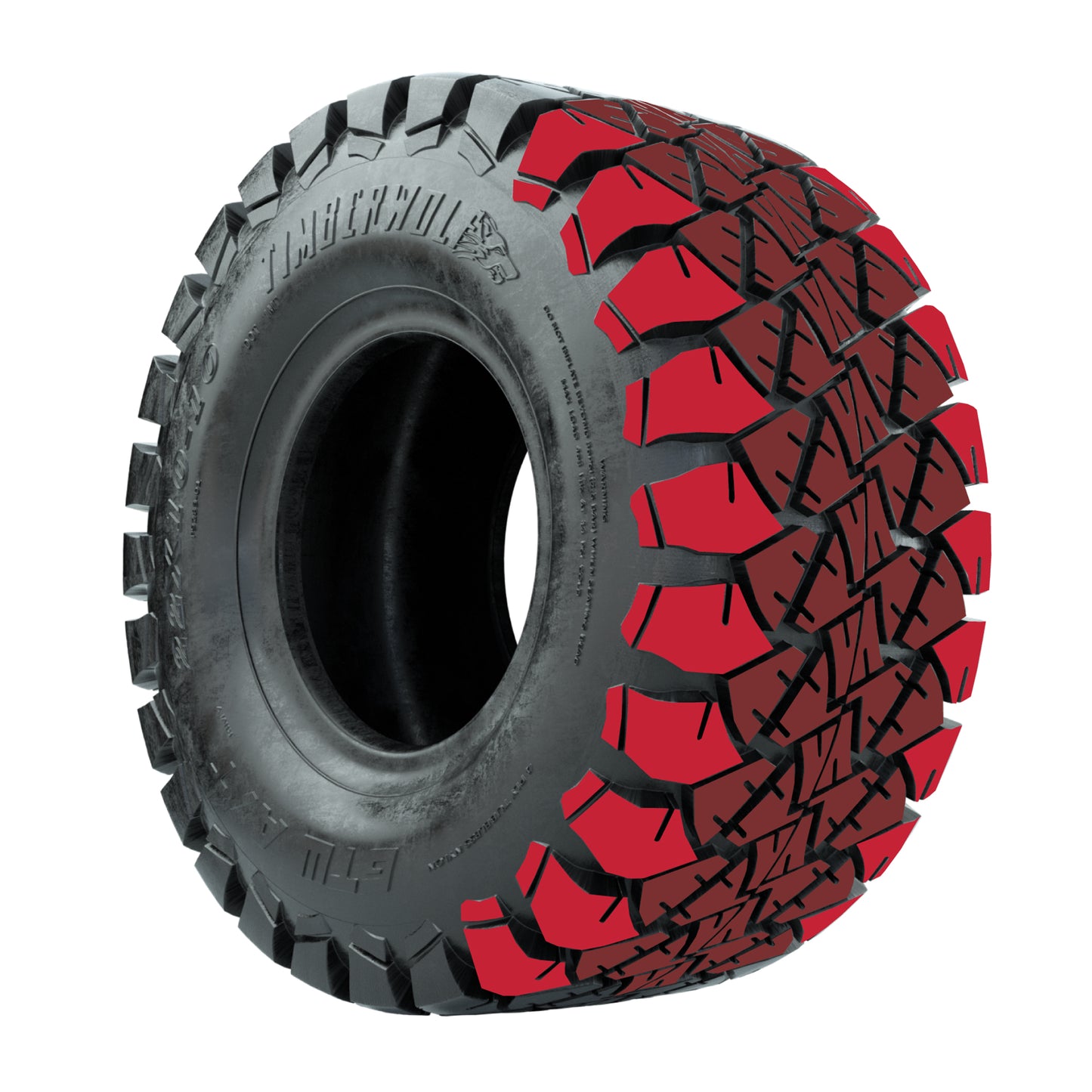 Set of (4) 14 in GTW Raven Wheels with 22x10-14 GTW Timberwolf All-Terrain Tires